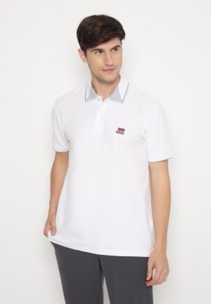 Jack Nicklaus Eugene Polo Shirt Pria Regular Fit Putih
