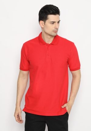 Jack Nicklaus Marvel Polo Shirt Pria Regular Fit Chili Red