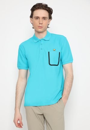 Jack Nicklaus Palm Island Polo Shirt Pria Regular Fit Blue Bird