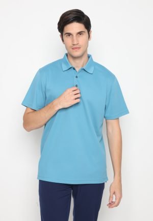 Jack Nicklaus Parker Premium Heather Fine Stripe Polo Tucker Blue