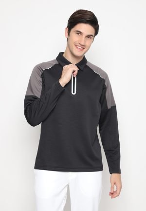 Jack Nicklaus Francis Premium Color Block Polo Caviar