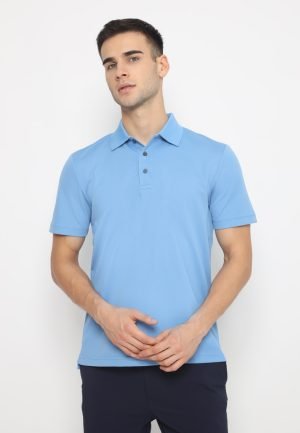 Jack Nicklaus Inzaghi Premium Solid Polo Silver Lake