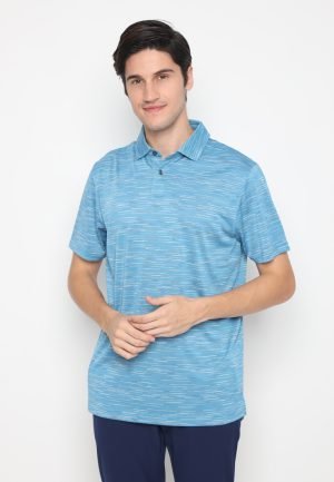 Jack Nicklaus Emillo Space Dye Micro Stripe Polo Trucker Blue