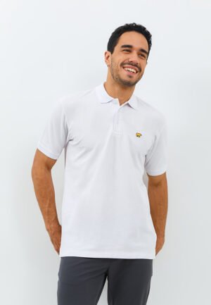 Jack Nicklaus Sherwood Polo Shirt Pria Regular Fit Putih