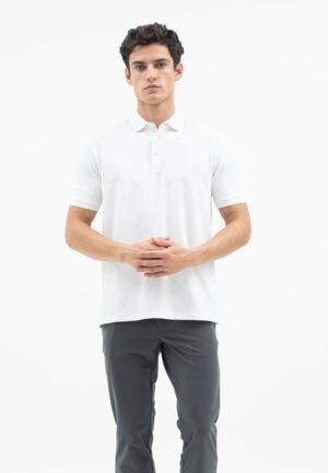 Jack Nicklaus Jazz Polo Shirt Pria Regular Fit White