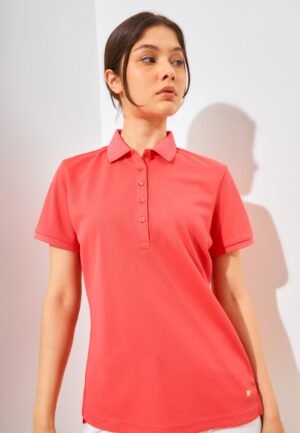 Jack Nicklaus Enna Premium Solid Polo Sporting Coral