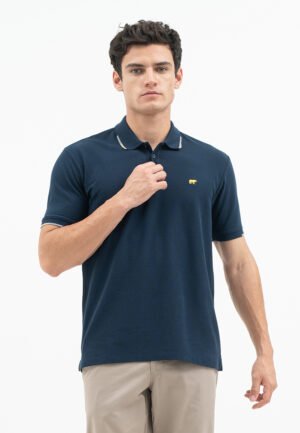 Jack Nicklaus Echo Polo Shirt Pria Regular Fit Navy