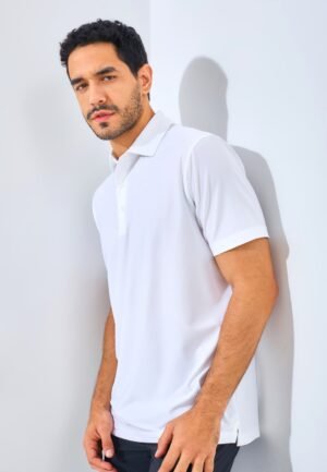 Jack Nicklaus Sicily Premium Solid Stripe Polo Bright White