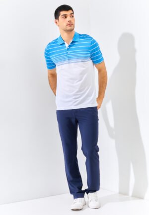 Jack Nicklaus Iguodala Premium Knit Shirt Polo Blue Port