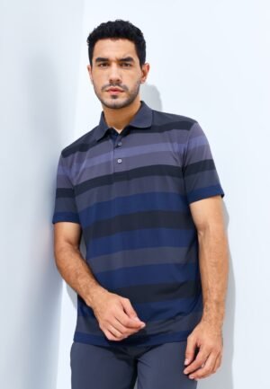 Jack Nicklaus Hewlett Premium Bold Stripe Polo Slate Street