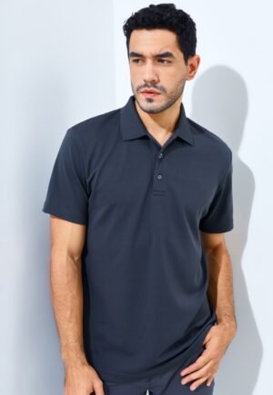 Jack Nicklaus Robertson Premium Solid Polo Slate Street
