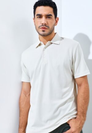 Jack Nicklaus Robertson Premium Solid Polo Ice Stone