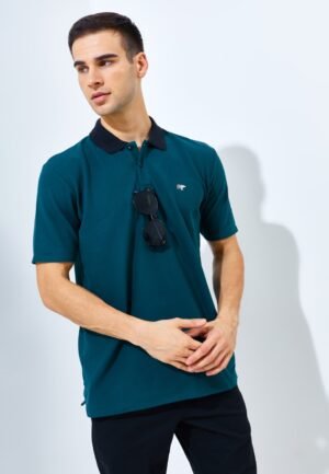 Jack Nicklaus Elantra Polo Shirt Pria Regular Fit Atlantic Deep