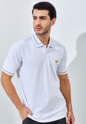 Jack Nicklaus Brehme Polo Shirt Pria Regular Fit White