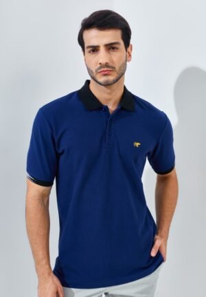Jack Nicklaus Grande Polo Shirt Pria Regular Fit Sodalite Blue