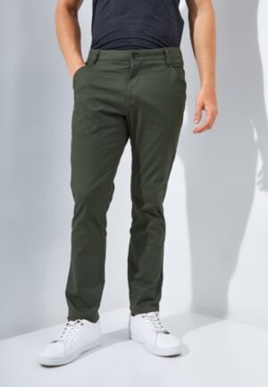 Jack Nicklaus Cougar Celana Panjang Pria Slim Fit Dark Green