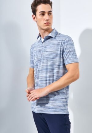 Jack Nicklaus Caesars Premium Space Dye Polo Blue Surf