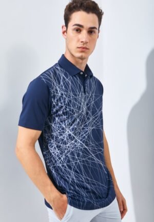 Jack Nicklaus Mojave Premium Fracture Print Polo Bright White