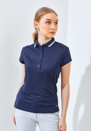 Jack Nicklaus Carrera Premium Solid Polo Ladies Classic Navy