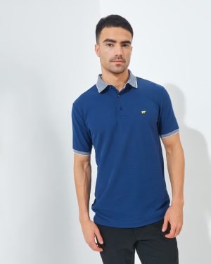 Jack Nicklaus Xander Polo Shirt Pria Regular Fit Estate Blue