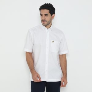 Jack Nicklaus Winter Kemeja Pria Lengan Pendek Regular Fit Putih