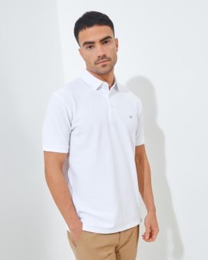 Jack Nicklaus Cairo Polo Shirt Pria Regular Fit Putih