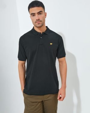Jack Nicklaus Luther Polo Shirt Pria Regular Fit Hitam