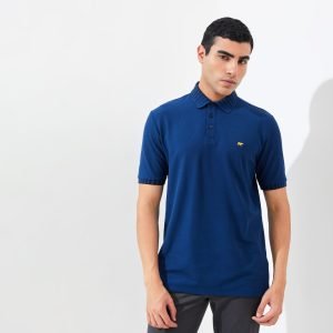 Jack Ben Polo Shirt Pria Regular Fit Estate Blue