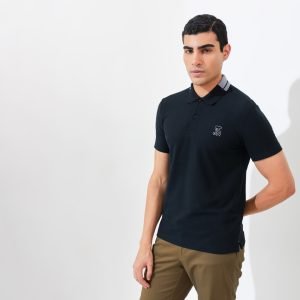 Jack Nicklaus Harvard Polo Shirt Pria Slim Fit Black