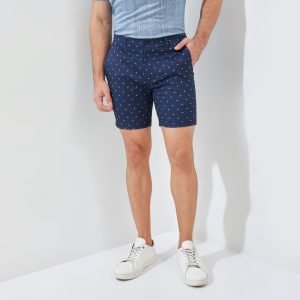 Jack Nicklaus Lieden Premium Celana Pendek Pria Regular Fit Classic Navy