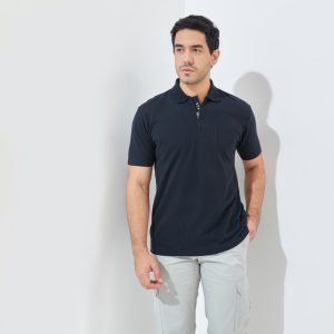 Jack Nicklaus Raven Polo Shirt Pria Regular Fit Black