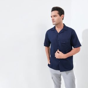 Jack Nicklaus Soren Kemeja Pria Lengan Pendek Relaxed Fit Black