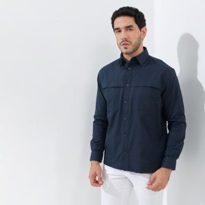 Jack Nicklaus Rex Kemeja Pria Lengan Panjang Regular Fit Grey
