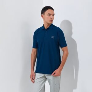 Jack Nicklaus Torino Polo Shirt Pria Regular Fit Dark Blue
