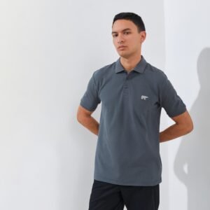 Jack Nicklaus Corbin Polo Shirt Pria Regular Fit Iron Gate