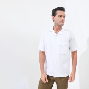 Jack Nicklaus Soren Kemeja Pria Lengan Pendek Relaxed Fit White