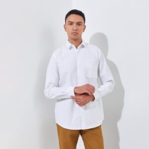 Jack Nicklaus Sable Kemeja Pria Lengan Panjang Slim Fit White