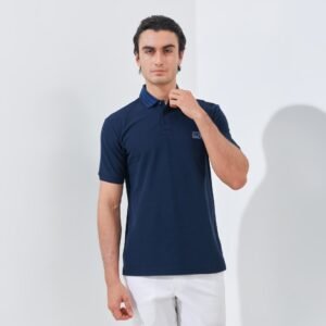 Jack Nicklaus Barack Polo Shirt Pria Regular Fit Navy