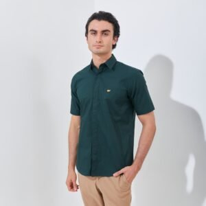 Jack Nicklaus Ace Kemeja Pria Lengan Pendek Slim Fit Green